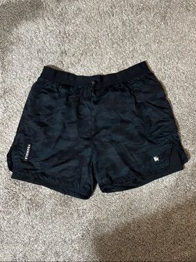 youngla compression shorts — black camo